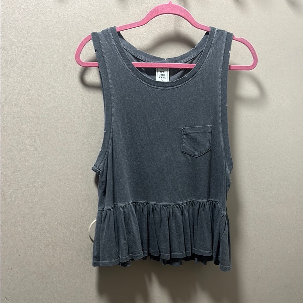We The Free Gray Tank Top